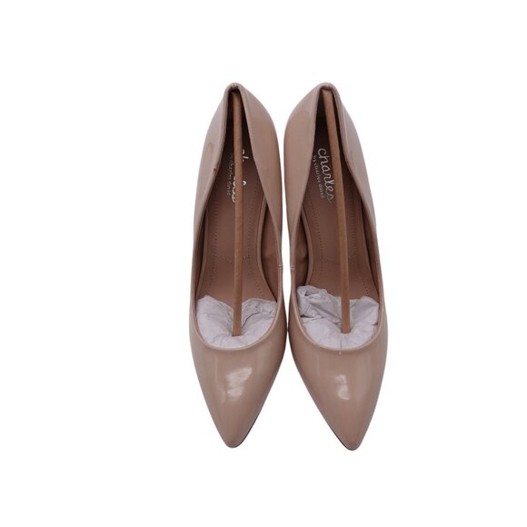 NWOB Charles By Charles David Pact Pump Heel Sz 10M Nude Tan Pointed Toe Slip On - Picture 5 of 15